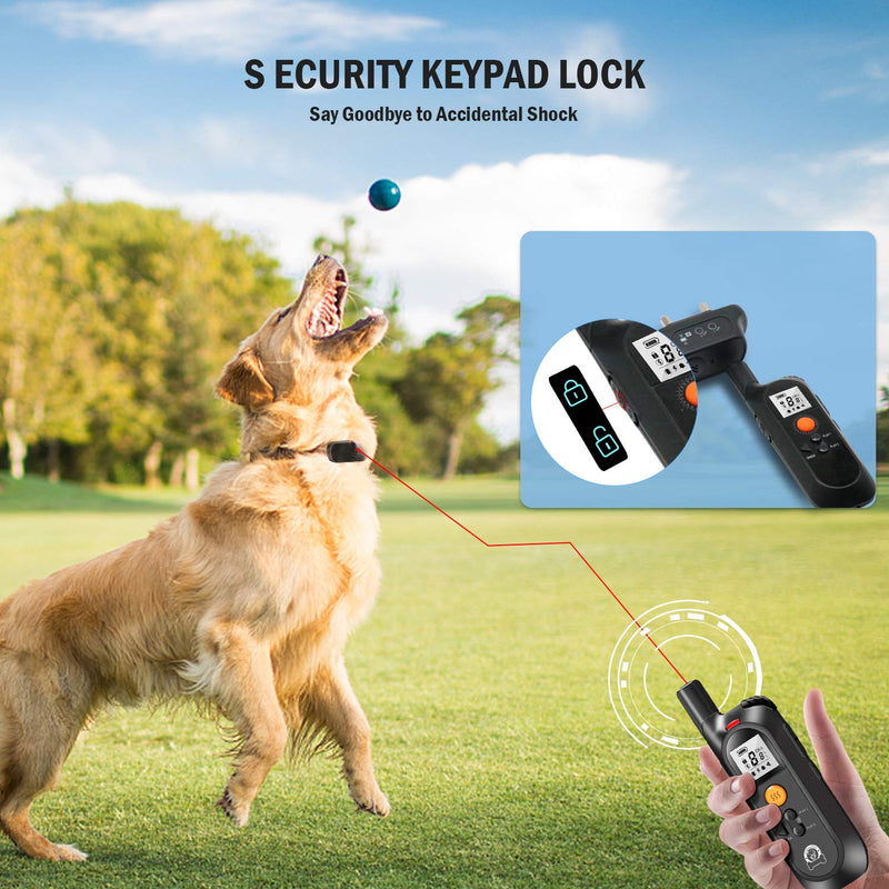 STYLEAGAL Dog Training Collar, Dog Shock Collar with Remote, 4 Training Modes Beep Vibration Shock and Recording, Waterproof Training Collar for Small Medium Large Dogs - PawsPlanet Australia