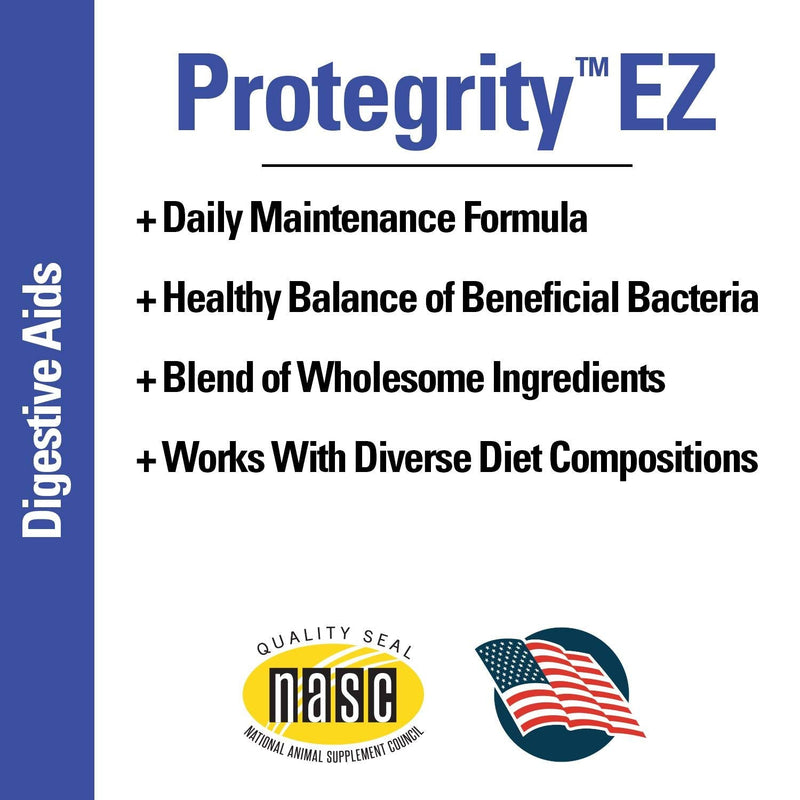 Vet Classics Protegrity EZ Probiotic Health Supplements for Dogs, Cats – Dog Digestive Support, Pet Gastrointestinal Health, Cat Stomach, Intestinal Balance – Pet Enzymes – Powder/Soft Chews 4 oz Powder - PawsPlanet Australia