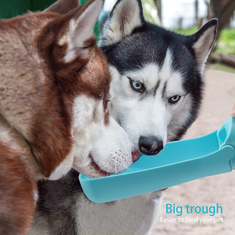 Portable Dog Water Bottle for Walking 19 OZ or 12 OZ Portable Pet Water Bottles for Puppy Small Medium Large Dogs Water Dispenser Dog Water Bowl Dog Accessories 19oz Blue - PawsPlanet Australia