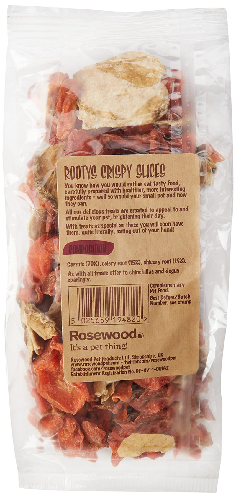 Rosewood Boredom Breaker Naturals Treat Rootys Crispy Slices, 90 g - PawsPlanet Australia