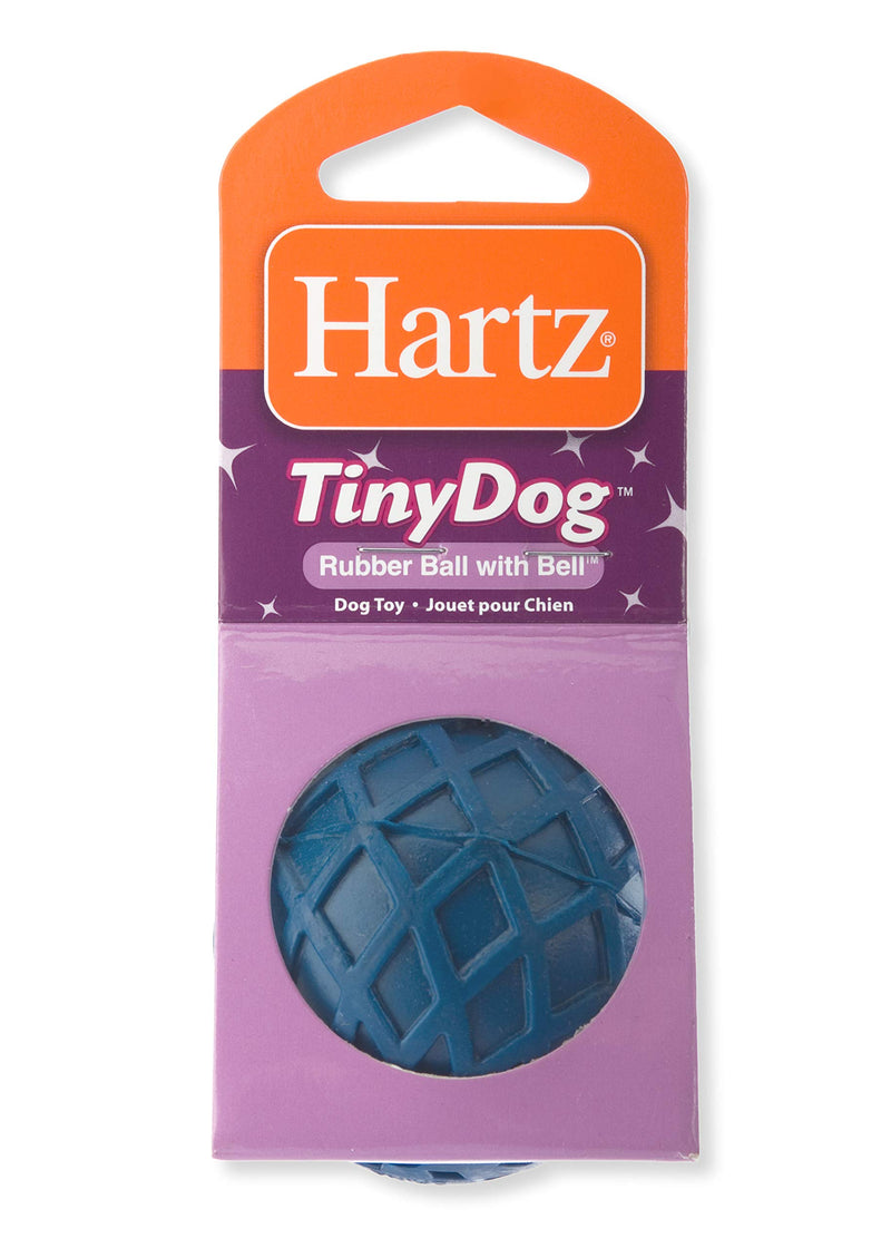 [Australia] - Hartz Tiny Dog Rubber Ball with Bell Dog Toy (Color may vary) 