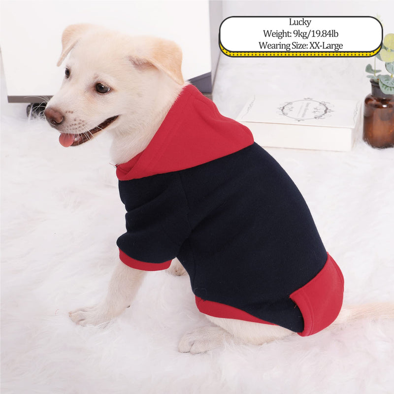 Dog Clothes Sweater for Small Dogs Girl Boy Puppy Pet Sweatshirt Hoodie Black - PawsPlanet Australia