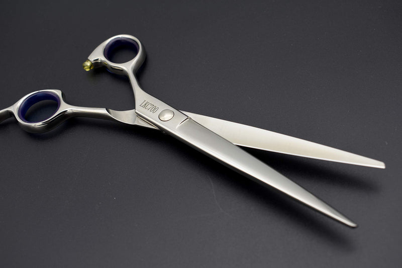 [Australia] - KKO Professional Dog/Pet Grooming Shears/Scissors 5.5'/6'/6.5"/7"/7.5"/8" Left/Right Handed Curved Shears/Straight Scissors Japan Craft Stainless Steel 440c Forged (7“Left Straight) 