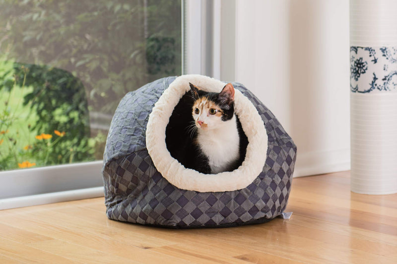 [Australia] - Armarkat Blue Checkered Model C44 Cat Bed One Size 
