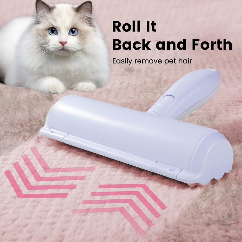 Pet Hair Remover - Pet Hair Lint Roller for Dogs and Cats - Hair Remover for Sofas, Furniture, Carpets, Car Seats, Reusable Lint Roller with Self-Cleaning Base Recyclable - PawsPlanet Australia
