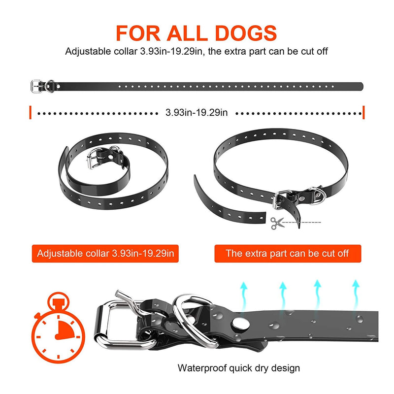 [Australia] - Vanleng Dog Training Collar with Remote 1800ft Rechargeable IP7 Waterproof Shock Anti Bark E-Collar Tone/Vibration/Shock Modes for Small Medium Large Dogs, NO Hurt For 1 dog 