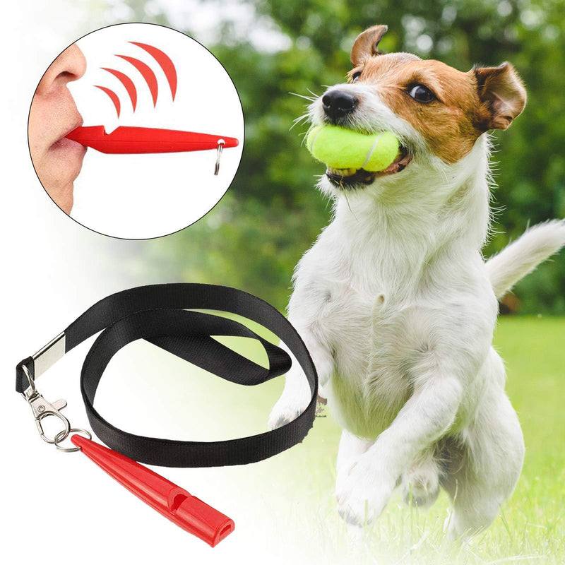 4pcs Dog Clicker and Whistle Set, Training Whistle High Pitch Pet Training Clickers Tools with Wrist Strap and Lanyard for Dog - PawsPlanet Australia