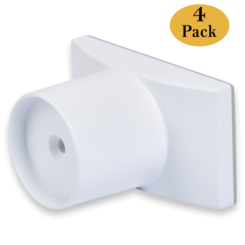 [Australia] - Wall Nanny Extender - 4 Inch Baby Gate Extension (Made in USA) Extends Pressure Mounted Gates + Protects Walls + Stabilizes Gate - for Child, Pet & Dog Gates - Works on Stairs - Wall Protector White 