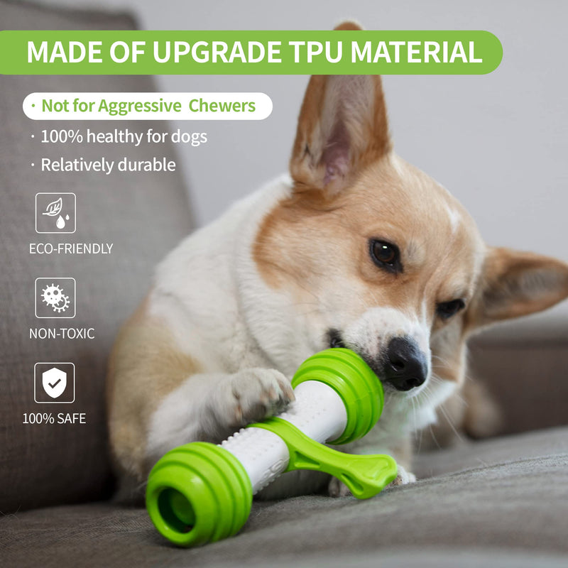 PETGEEK Automatic Interactive Dog Toys, Dog Interactive Toys for Boredom, Dog Toys Self Play for Entertainment with More Durable TPU Upgraded Material, Dog Bones for Small Medium Large Dogs Green - PawsPlanet Australia