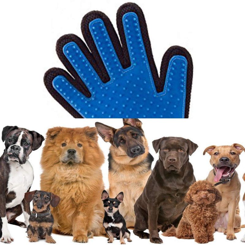 [Australia] - [Premium Version] Pet Grooming Glove and Deshedding Brush - Perfect for Cat and Dog - Short and Long Hair - Gentle Pet Hair Remover Mitt - One-Size-Fits-All - 260 Soft Silicone Tips - Right Hand 