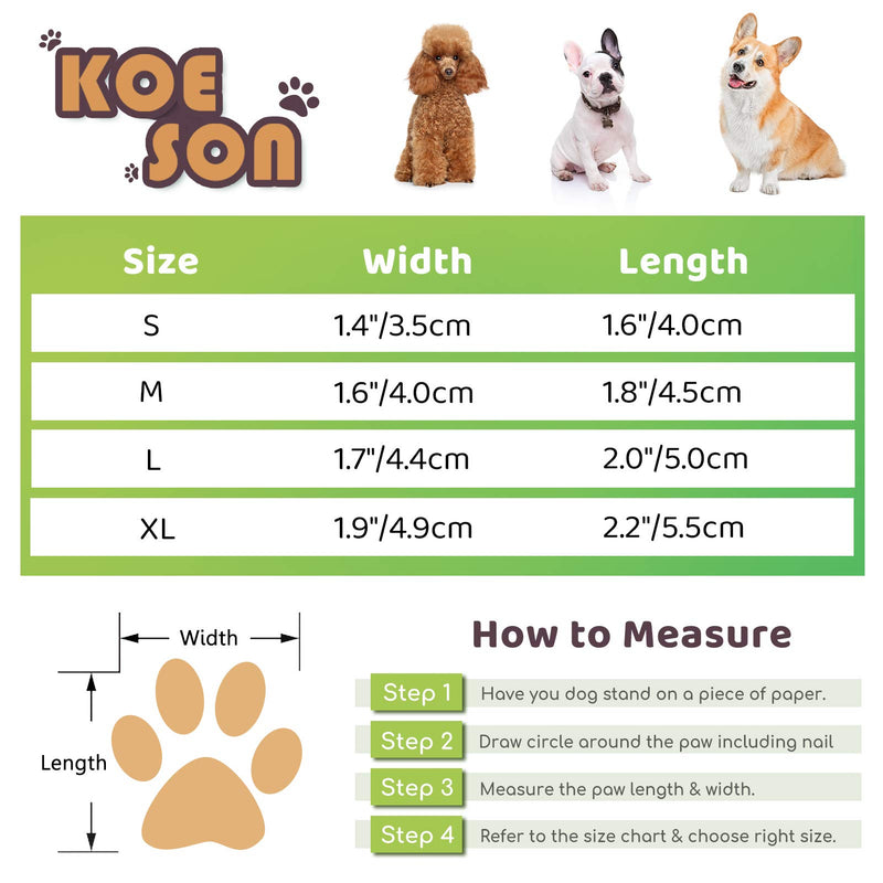 KOESON Breathable Dog Boots, Summer Dog Sneaker Shoes Paw Protector with Anti-Slip Sole, Adjustable Wear-Resistant Dog Booties with Reflective Tape for Small Medium Dogs Size S: 1.6"×1.4"(L*W) Blue - PawsPlanet Australia