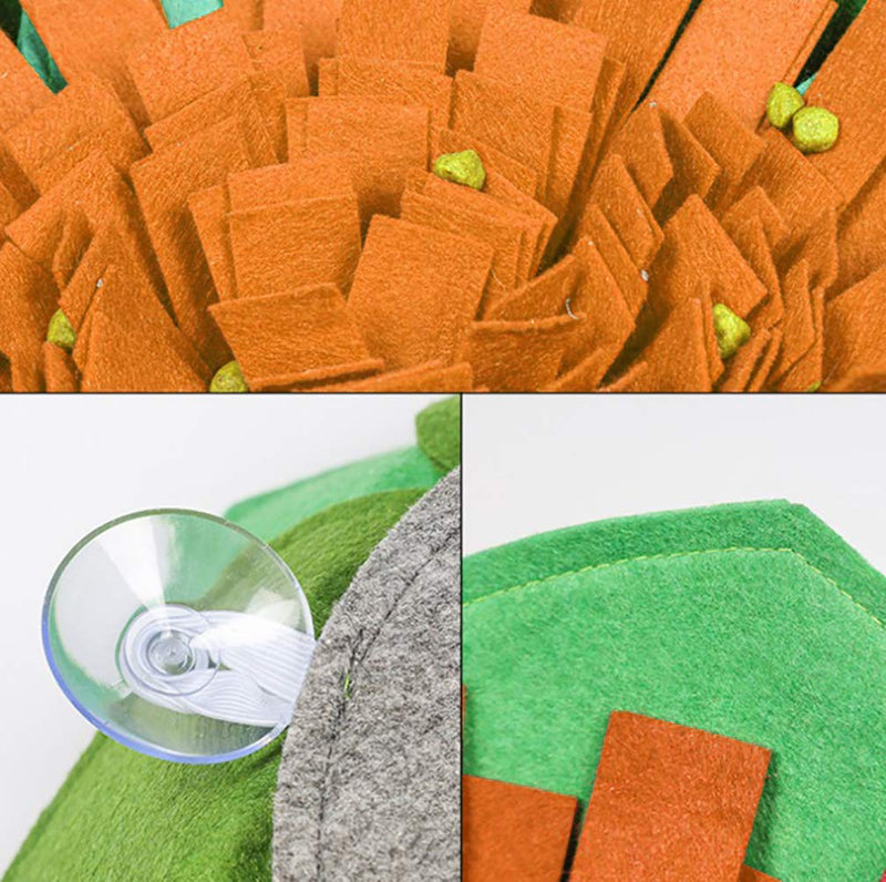 kathson Snuffle Mat for Dogs, Sniffing Dog Puzzle Toys Anti-Slip Slow Feeding Bowl Pets Maze Feed Game Encourages Natural Foraging Skills for Cats Dogs brown - PawsPlanet Australia