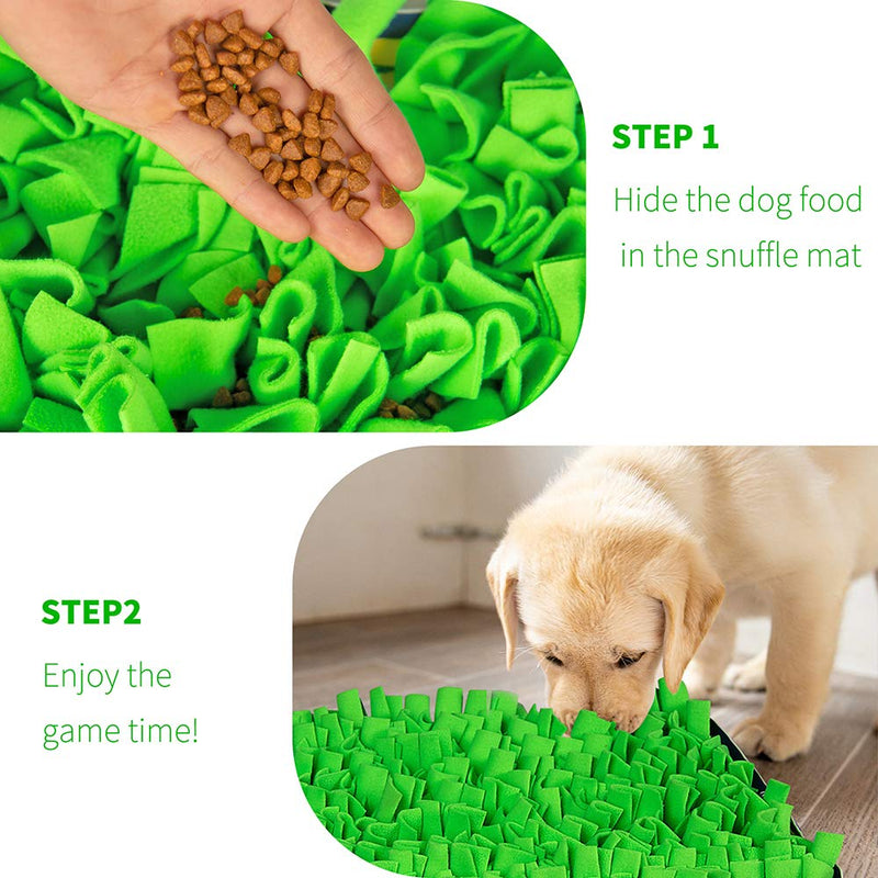 AWOOF Snuffle Mat for Dogs, Non-Slip Puppy Interactive Toy-Dog Puzzle Toys Pet Dog Feeding Mat for Training & Slow Eating, Encourages Natural Foraging Skills of Small Medium Pets & Relieve Stress - PawsPlanet Australia