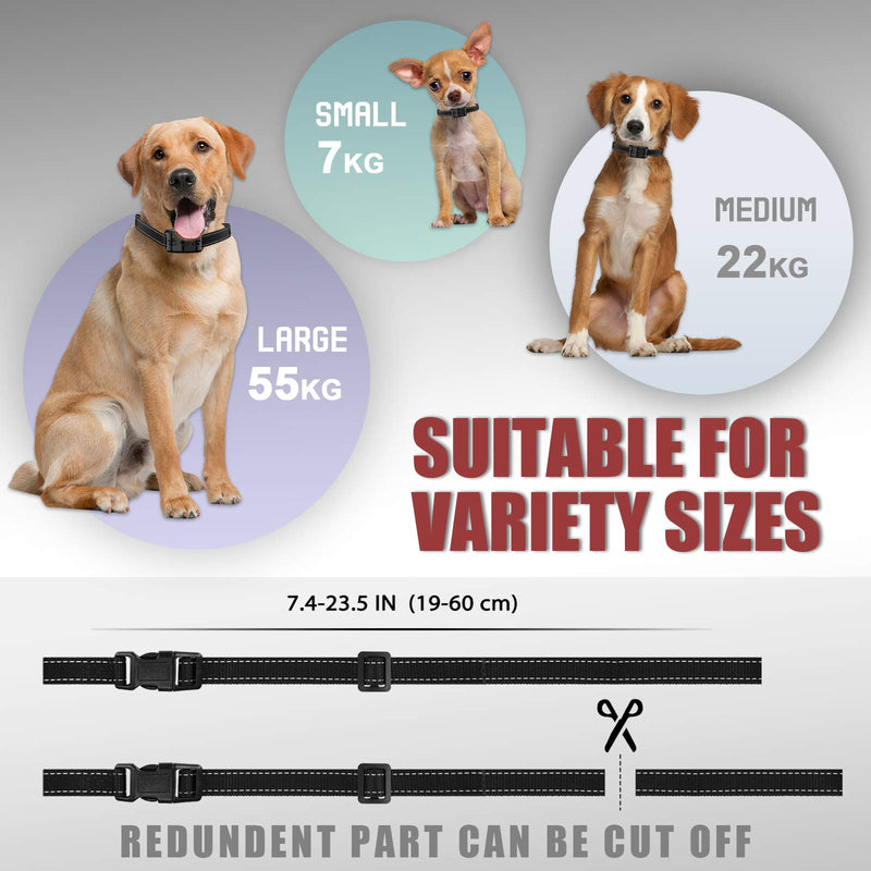 HVRSTVILL Advanced Bark Collar, Anti Bark Collar for Small Medium Large Dogs, Stop Barking Device - NO SHOCK, Safely and Humane with Sound & Vibration, Rechargeable and Adjustable Belt 7-55kg - PawsPlanet Australia