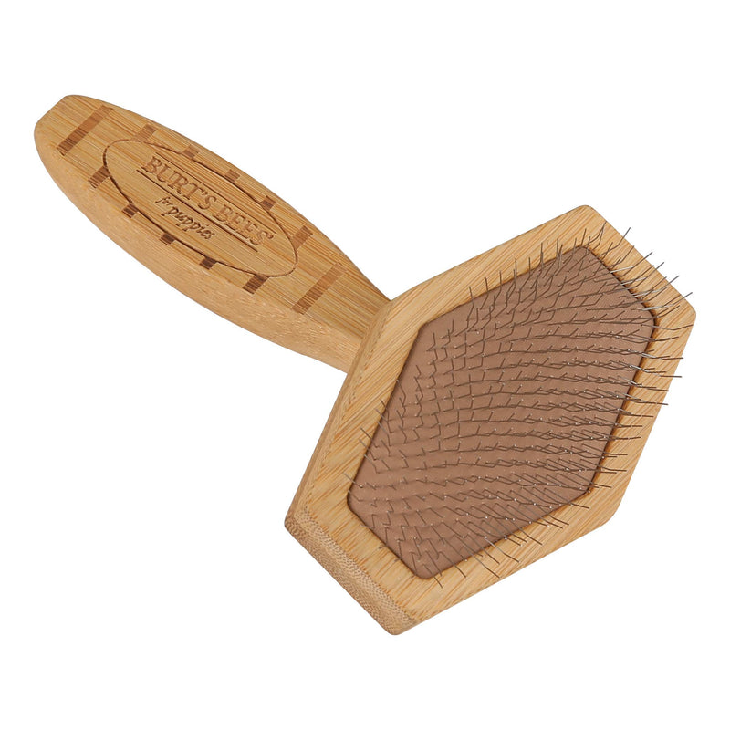 [Australia] - Burt's Bees for Dogs Double Sided Pin & Hemp Bristle Dog Brush One Size Puppy Slicker Brush 