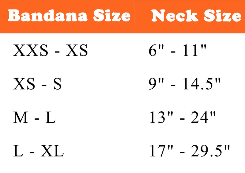 [Australia] - SPOT THE DOG! Easy Fastening Dog Bandana, High Visibility, Reflective, Sizes XXS-XL Large to X-Large Orange and Red Plaid 