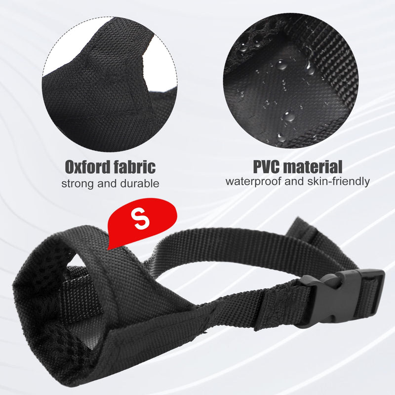 Short Snout Dog Muzzle, Adjustable Dog Mouth Guard, Soft Pet Safe Dog Muzzle Anti Biting Barking, Muzzle for Dogs Snout Circumference 5.5-7" - PawsPlanet Australia