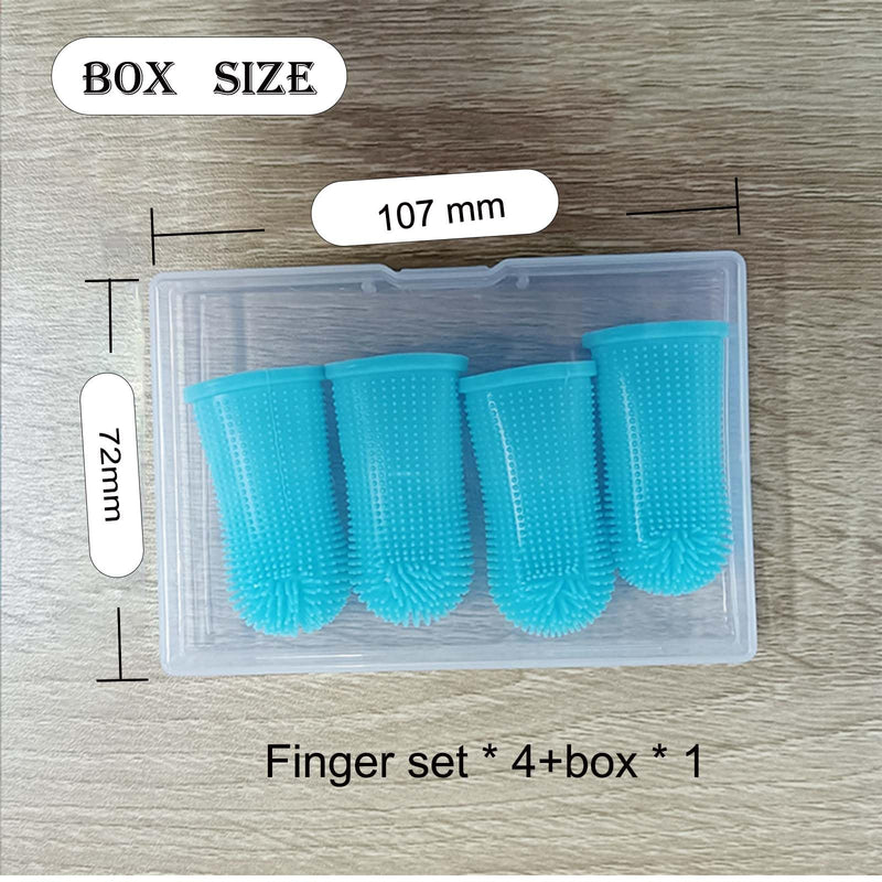 4 sets of dog toothbrushes for dog tooth cleaning, dog cat toothbrush, brush set, dental care for puppies cats, finger toothbrush for dogs, fingerlings dog dental care, cat dental care - PawsPlanet Australia