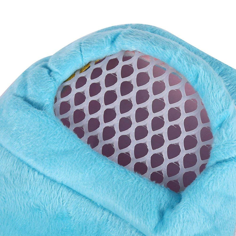 [Australia] - Yosoo Portable African Hedgehog Hamster Breathable Pet Dog Carrier Bags Handbags Puppy Cat Travel Backpack S White Mesh - Blue 