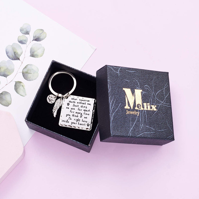 Melix Home Cat Dog Memorial Gifts Keychain Necklace Loss of Dog Gifts Pet Sympathy Gifts for Dogs Jewelry - PawsPlanet Australia