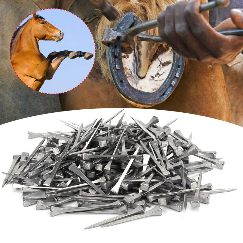 Zerodis 250Pcs E5 Horseshoe nails Stianless Steel Horseshoe Nail Horse Supply Tool Accessories Fine Workmanship - PawsPlanet Australia