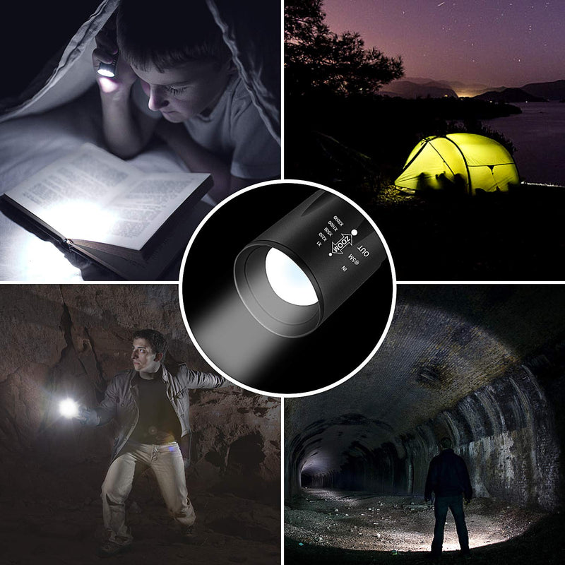 [Australia] - UV Flashlight Black Light Tactical Flashlight, Vansky 2 in 1 Handheld Flashlight LED Flashlight for Camping,Reading, Mini Blacklight Urine Detector for Cats,Pet Stains,Bed Bugs,Scorpions 