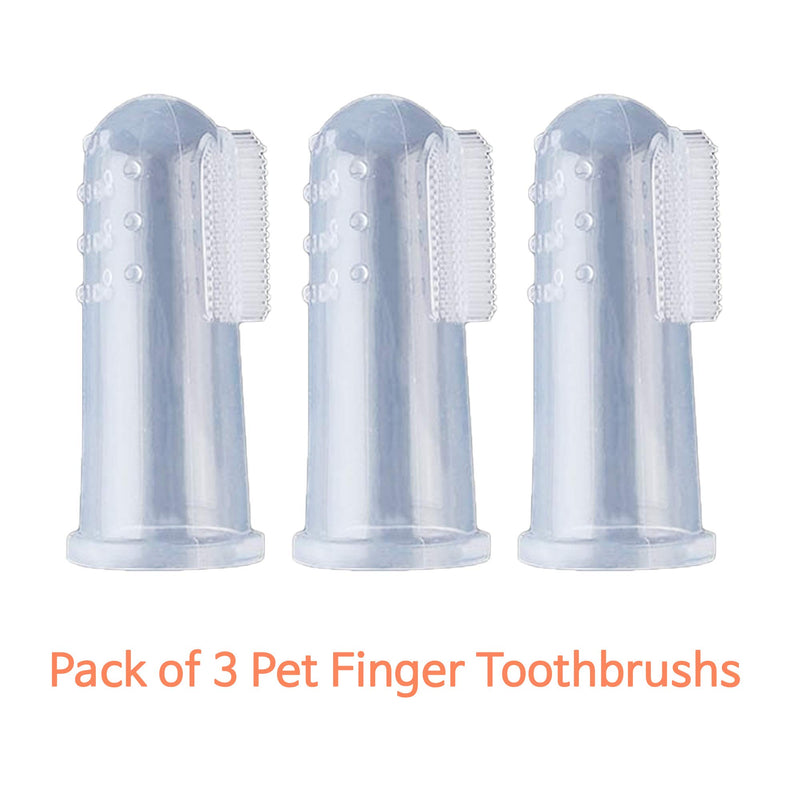 Dog Fingerbrush Toothbrush – Cat & Dog Finger Toothbrush -Set of 3 Oral Care Handle Toothbrushes for All Pets - PawsPlanet Australia