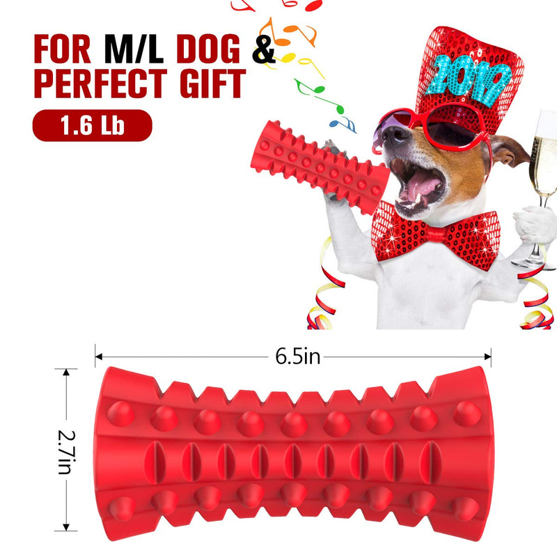 [Australia] - VANFINE Dog Squeaky Toys Almost indestructible Tough durable dog toys dog chew toys for large dogs aggressive chewers squeaky toys for dogs Stick Squeaker Puppy Chew Toys with Non-Toxic Natural Rubber 