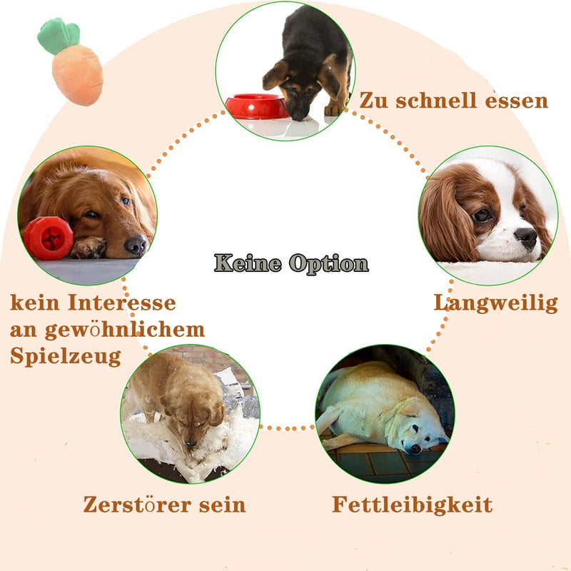 Celawork Intelligence Toy for Dog Interactive Toy Plush Carrot Sniffing Carpet Dog Toy Intelligence Sniffing Carpet Dogs Vegetable Plush Toy for Dog No Squaker - PawsPlanet Australia