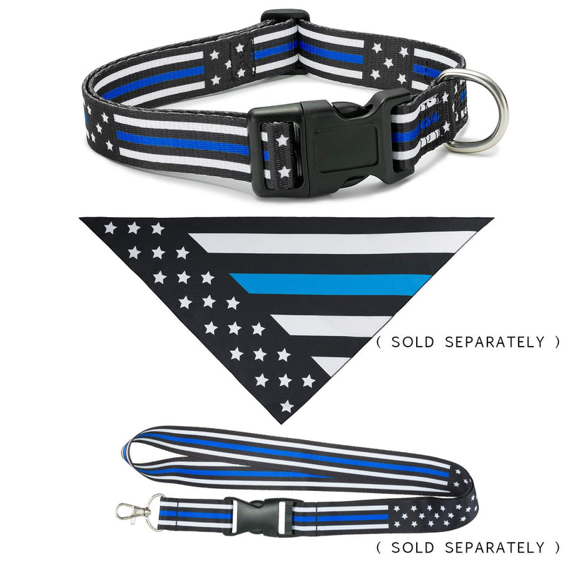 [Australia] - Thin Blue Line Dog Collar Large 