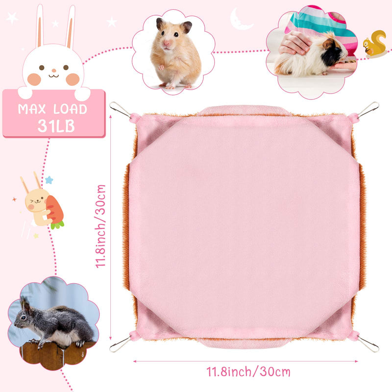 3 Pieces Small Animal Hanging Hammock Warm Pet Cage Hammock Soft Pet Sleep Nap Sack Triple-Layer Hanging Hammock Bed for Chinchilla Parrot Sugar Glider Ferrets Rat Hamster Rat Playing and Sleeping - PawsPlanet Australia