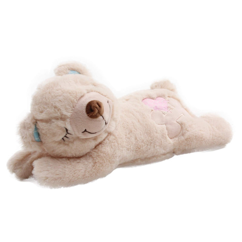 Pet Prime Snuggle Bear - Pet Plush Toy Heartbeat Plush Bear Kitty Toy Dog Comfort Toy Pattern 1 - PawsPlanet Australia