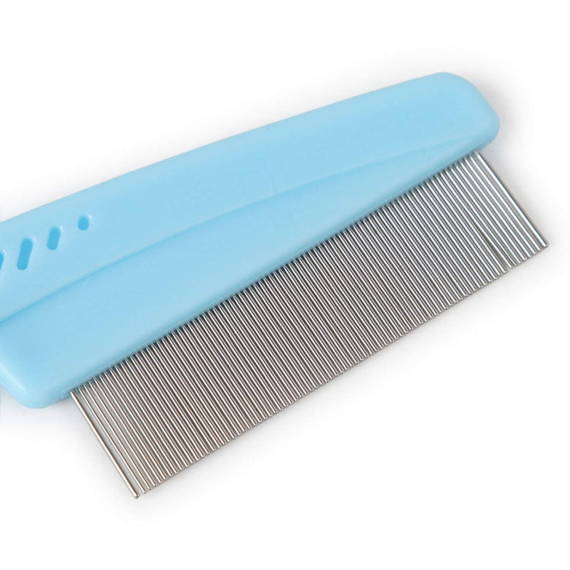 Dog Grooming Lice Flea Comb Metal Teeth Cat Rabbit Detangling Undercoat Rake Detangler for Pet Poodle Dematting tool - PawsPlanet Australia