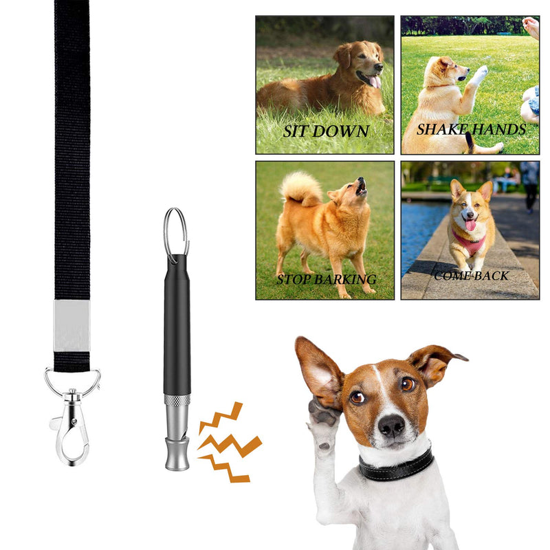 D-BUY 4-in-1 Dog Training Set, Puppy Training Treats- Dog Treat Training Pouch, Dog Whistle, Dog Doorbells, Dog Clicker, Ideal Gift for First Time Pet Owners, Training Dog Owners Black - PawsPlanet Australia