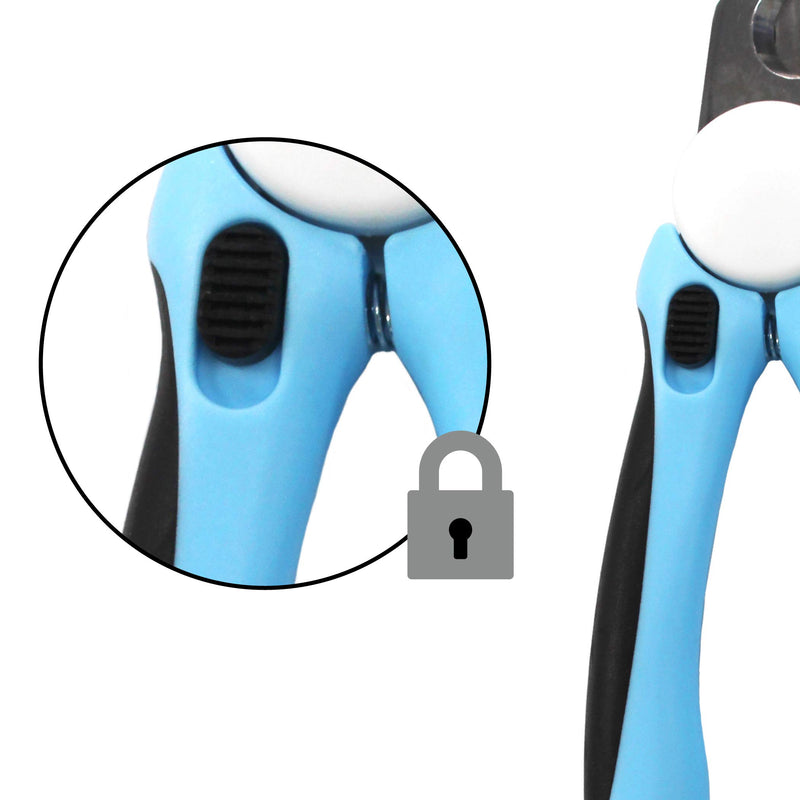 [Australia] - DOG NAIL CLIPPER & TRIMMER Premium Quality Pet Nail Paws Clippers & trimming tool with Safety Guard to Avoid Over-Cutting Nails + Free Nail File - Sturdy Non Slip Ergonomic Handles - Razor Sharp Blade 