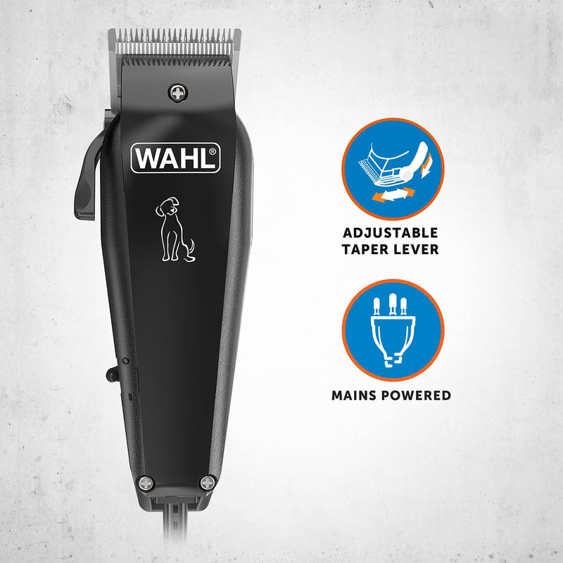 WAHL Dog Clippers, Multi Cut Dog Cat Grooming Kit, Full Pet Coat, Low Noise Corded, Pets At Home, Rust Resistant, High Carbon Steel Blades are Precision Ground, Light 100 gr - PawsPlanet Australia