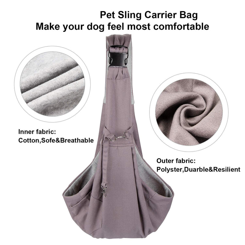 OWNPETS Pet Sling Carrier, Pet Sling Carrier Bag Safe,Fit 10~15lb Cats&Dogs, Comfortable, Adjustable, Perfect for Daily Walk, Outdoor Activity and Weekend Adventure - PawsPlanet Australia