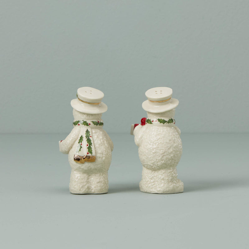 Lenox Happy Holly Days Snowman Salt & Pepper, 0.70 LB, Multi - PawsPlanet Australia