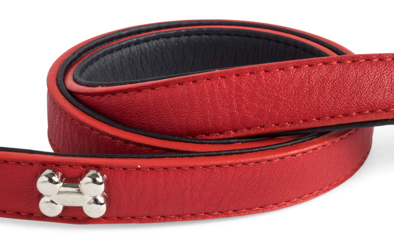 Petface Bones Dog Lead, Small, Red - PawsPlanet Australia