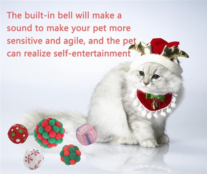 Cat Ball Toy Wrinkle Ball Fluffy Cat Ball Toy is an Interactive Cat Toy Suitable for Indoor Cats Pet Exercise Toy Cat Spring Toy 9 in Total - PawsPlanet Australia