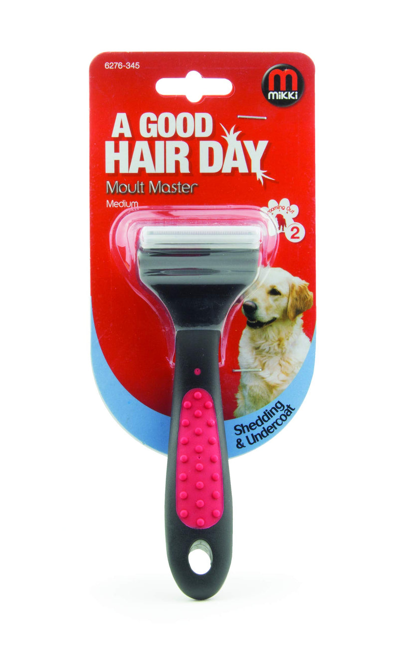 Mikki Dog, Cat, Puppy Grooming Shedding Tool Moult Master Brush Blade for Small, Medium Pets - PawsPlanet Australia