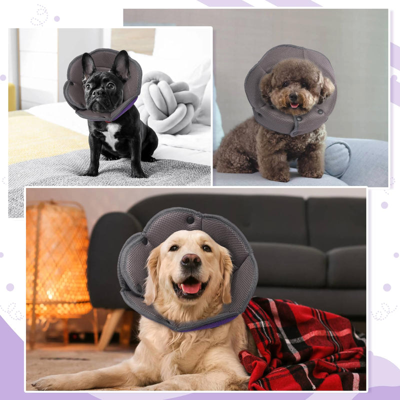 Neck Brace for Dogs, Cat Neck Brace, Protective Dog Collar, Breathable Dog Collar for Small, Medium and Large Dogs, Adjustable Dog Recovery Collar After Surgery - Purple XL XL (Neck: 42-55cm/16.5-21.7in) - PawsPlanet Australia
