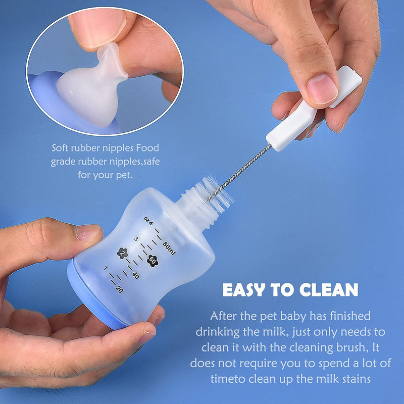 winbarry Puppy Syringe Feeder,Puppy Feeding Bottles,Pet Syringe Original Nipple with Syringe,Best Suited for Small Mammals Neonates Week Old Kittens Puppy Feeding Kit - 21 Pack - PawsPlanet Australia