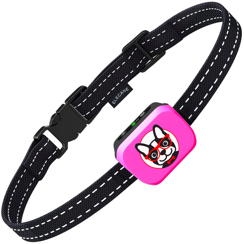 Small Dog Bark Collar Rechargeable – Smallest Bark Collar for Small Dogs 5-15lbs - Most Humane Stop Barking Collar - Dog Training No Shock Anti Bark Collar - Safe Pet Bark Control Device Pink - PawsPlanet Australia