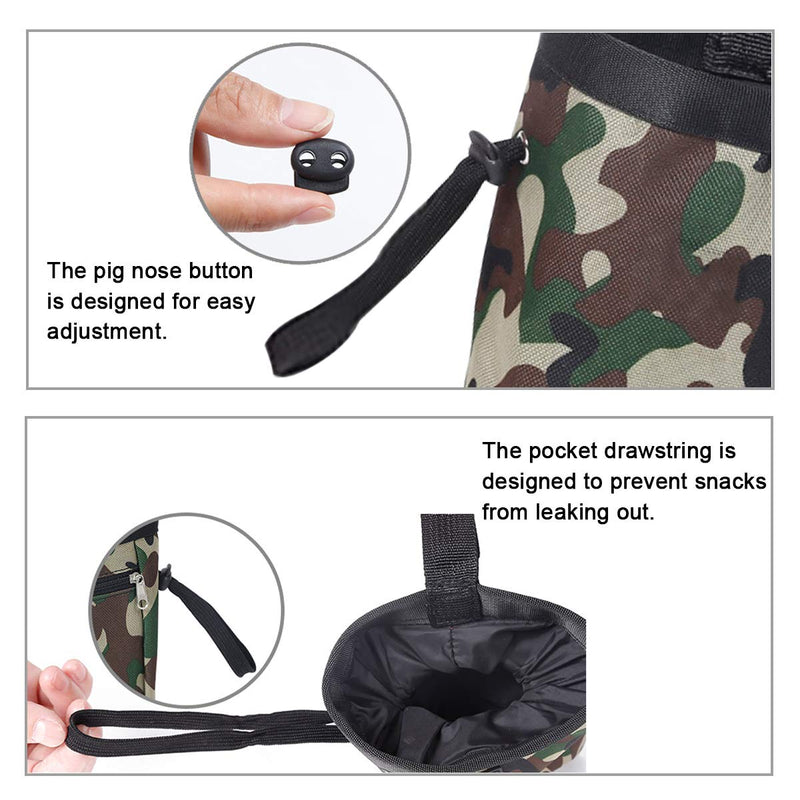 Dog Treat Training Pouch Bag,Colored Dog Treat Training Pouch Bag Portable Carrier Dog Training Treat Pouch Waist Dog Bait Bag Training with Belt Clip (Green) Green - PawsPlanet Australia