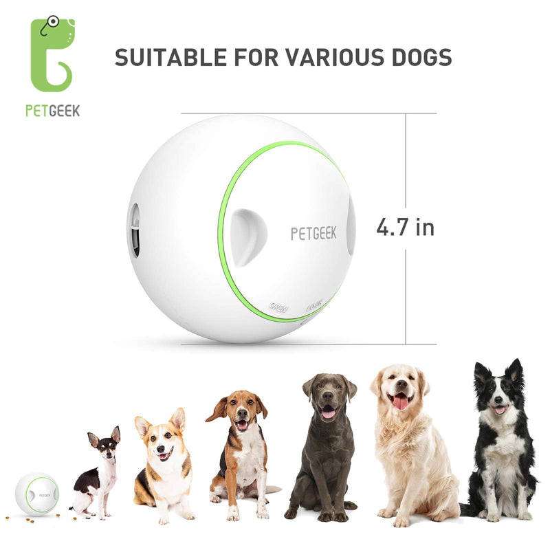 PETGEEK Food Dispensing Dog Toy, Cat Dog Treat Toys for Boredom, Automatic Dog Toys, Interactive Dog Toys Dog Birthday Toy, Treat Dispensing Dog Toy Gift Box Balls for Dogs Automatic Dog Ball PETGEEK Dog Ball 2021 - PawsPlanet Australia