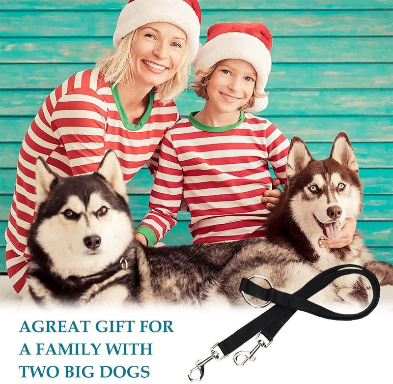 Hands-free leash, dog leash, double dog leash, nylon dog leash, no tangling, 360° rotating splitter double leash for two dogs, for small medium and large dogs running training - PawsPlanet Australia
