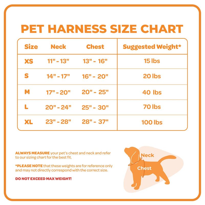 Best Pet Supplies Adventure Harness XS (Chest: 13 - 16") Black (Nylon) - PawsPlanet Australia