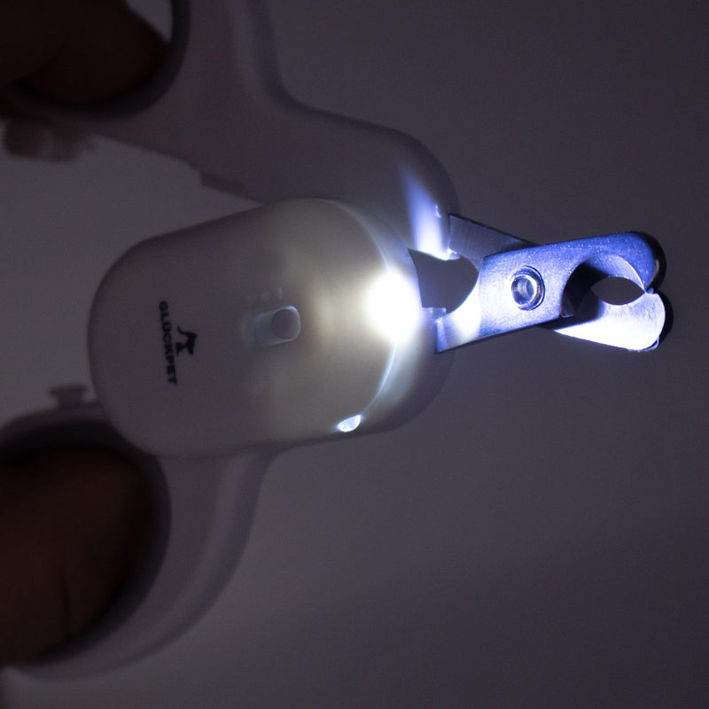 GLÜCKPET claw scissors for cats, with LED and UV light for bacteria, CE and RoHS certificate - PawsPlanet Australia