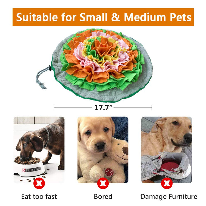 SCHITEC Snuffle Mat for Dogs, Interactive Foraging Puzzle Blanket, Nosework Feeding Bowl Sniffing Pad for Cats Puppies Small Medium Pets - PawsPlanet Australia